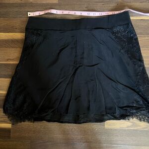 Madewell Black Skirt with Textured Detail